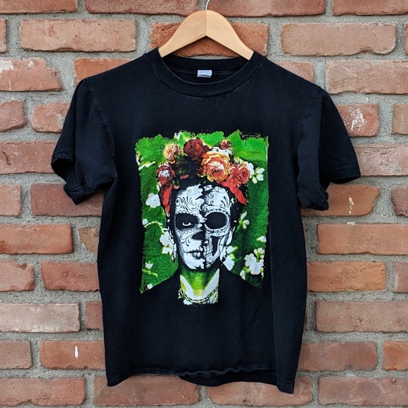 T-shirt donna - Frida Kahlo Ufficiale stile poligonale